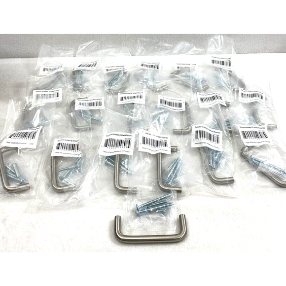 19 Silvertone Metal Cabinet Handles 3" Drawer Door Pulls DIY Home‎ Decor - Picture 2 of 7